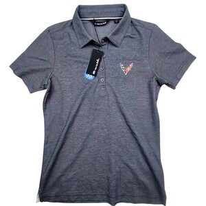 TravisMathew Corvette Polo Womens S Gray NWT Prestige Performance Golf Shirt